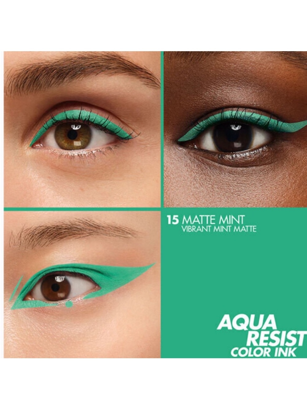 Makeup Forever Aqua Resist Ink Liquid Eyeliner Mint Matte Make Up For Ever BNIB